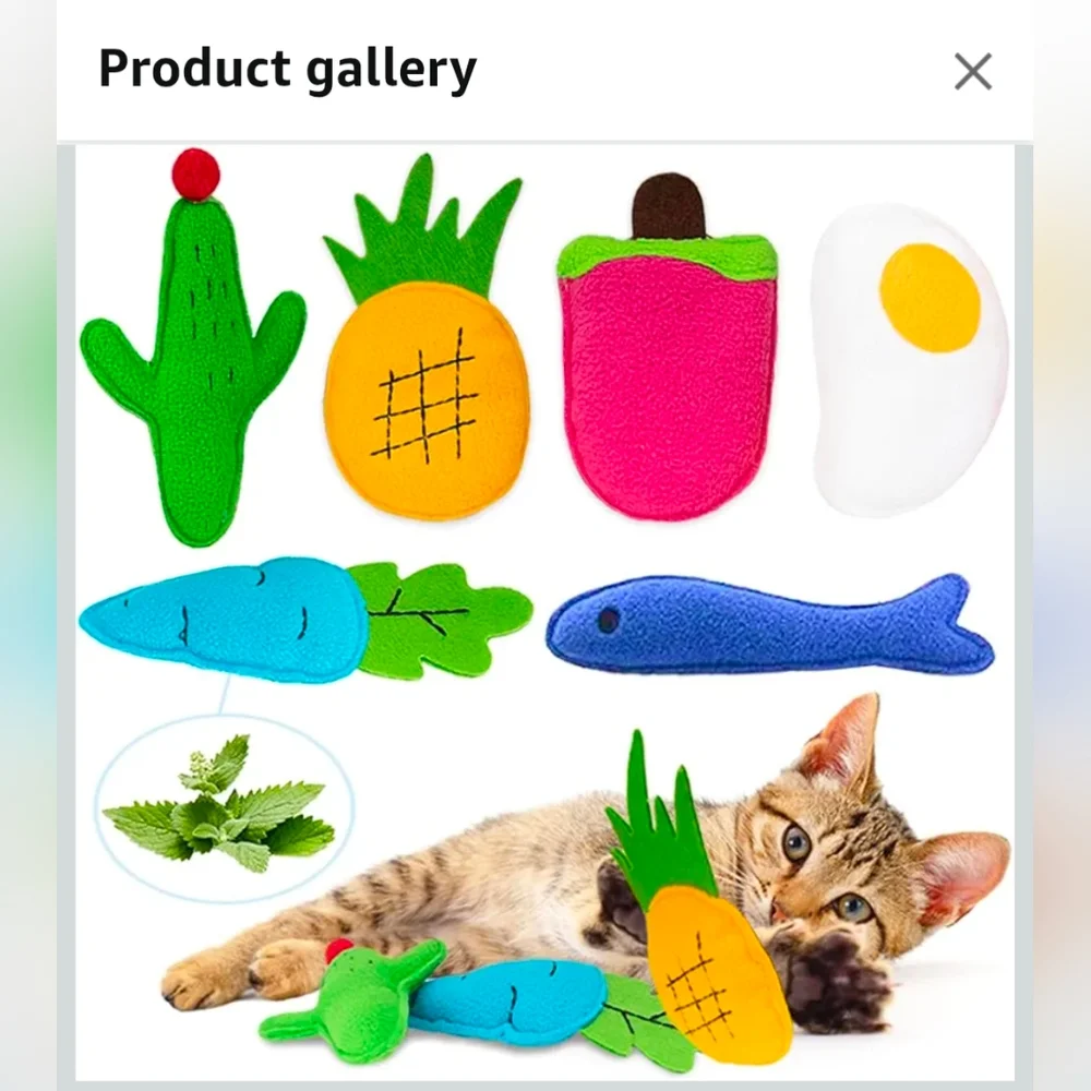 Colorful Cat Toy Set 6PC